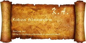 Kobza Alexandra névjegykártya