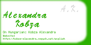 alexandra kobza business card